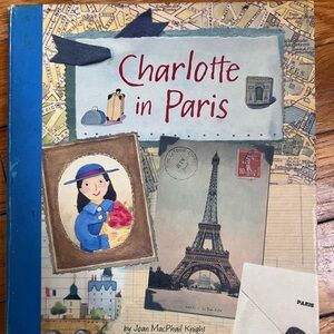 Charlotte in Paris Illustrated Hardcover Book - Blue Cover